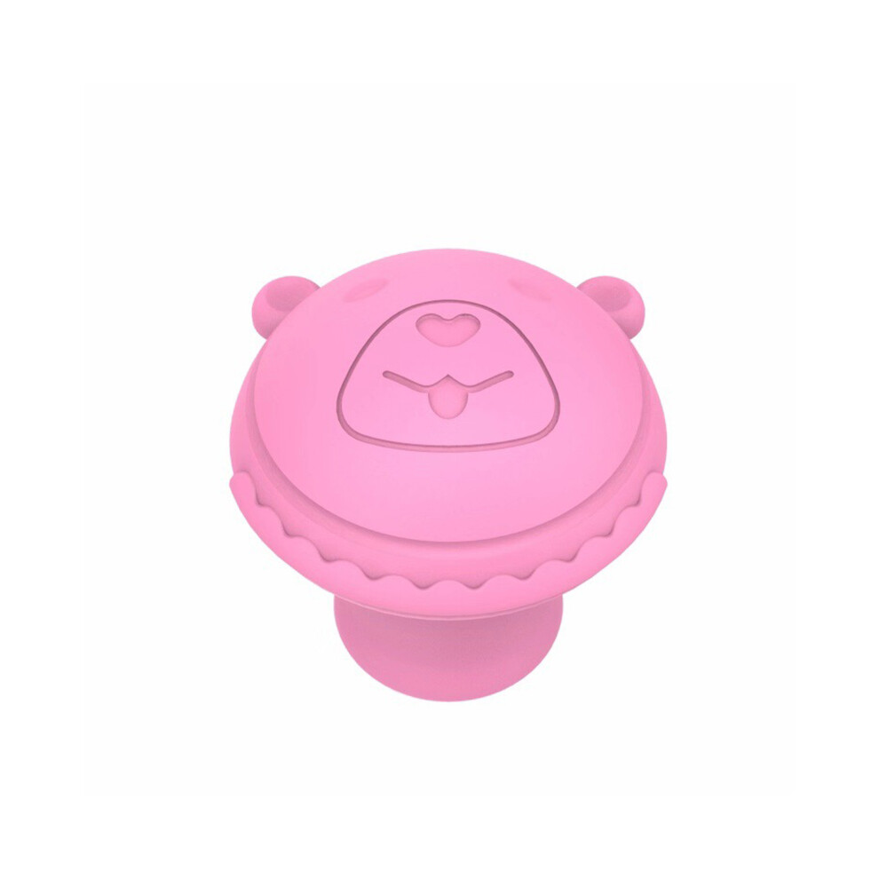 (Bear Pink) Face Slimming Lifting Tool Skin Firming V Shape Exerciser Instrument Cute Portable Anti-Wrinkle Mouth Exercise Tool 110691497932