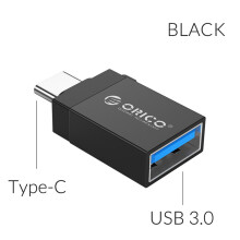 (Black) ORICO 5Gbps Type C Male to USB3.0 Female Convertor OTG Adapter For Phone Tablet
