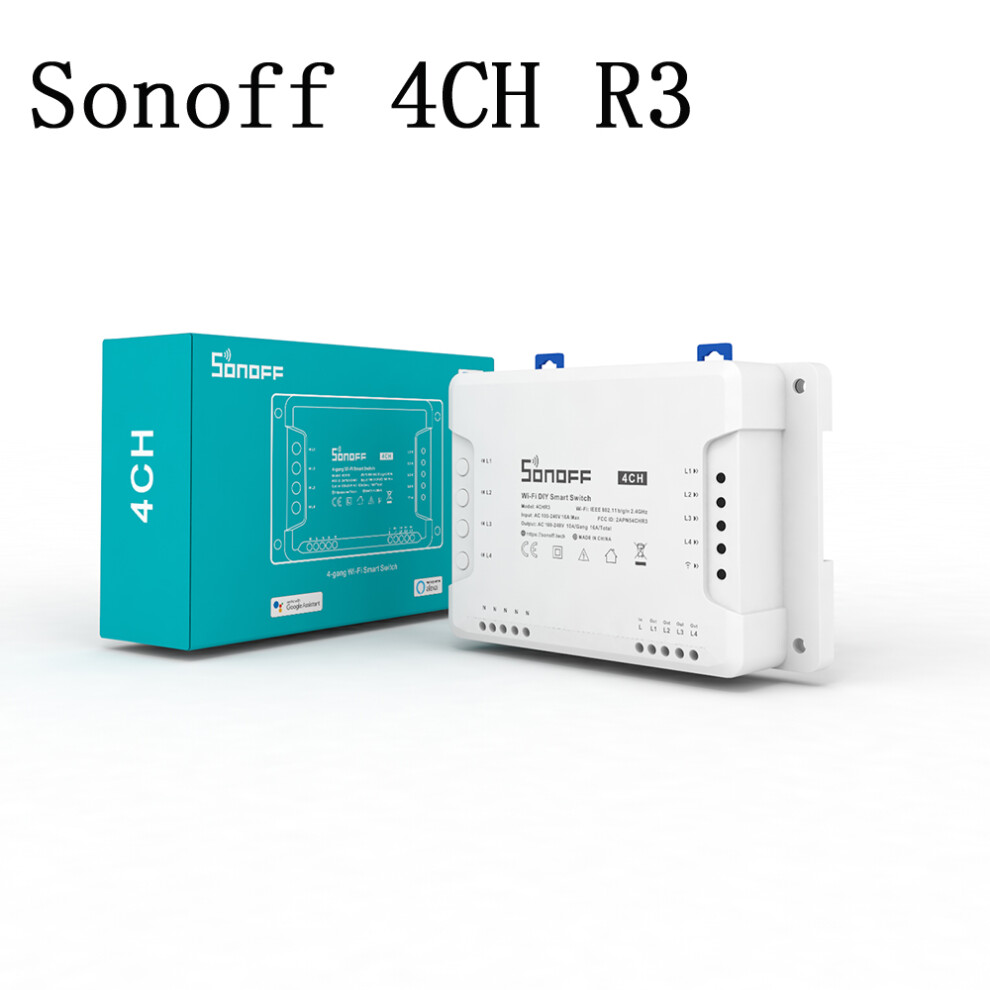 Sonoff 4Ch R3 Smart Wifi Wireless Switch Voice Control For Alexa Goole Home 110691331892
