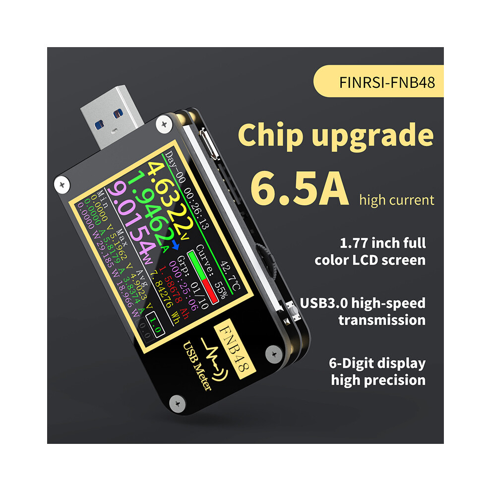Current And Voltage Meter Usb Tester Qc4+ Pd3.0 2.0 Pps Fast Charging Protocol 110691334510