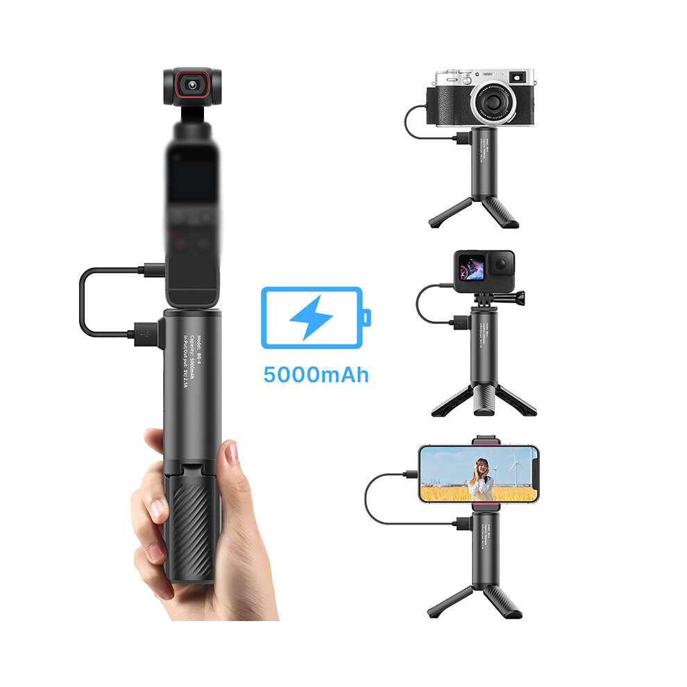 Ulanzi Bg-4 Universal 5000Mah Power Hand Grip Stick Charging Handle For Gopro 9 7 8 Smartphone Camera Dji Osmo 110691335999