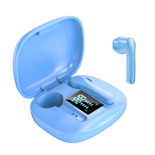 (Blue) Wireless Earbuds TWS Bluetooth 5.0 Earphones Stereo Sound In-Ear Headphones with Mic