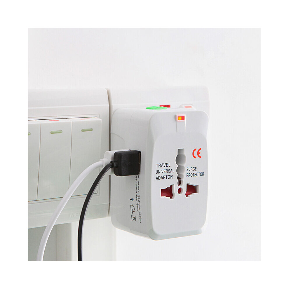2 Usb Port Universal Travel Ac Power Charger Adapter Plug Converter Au Uk Us Eu 110691339584