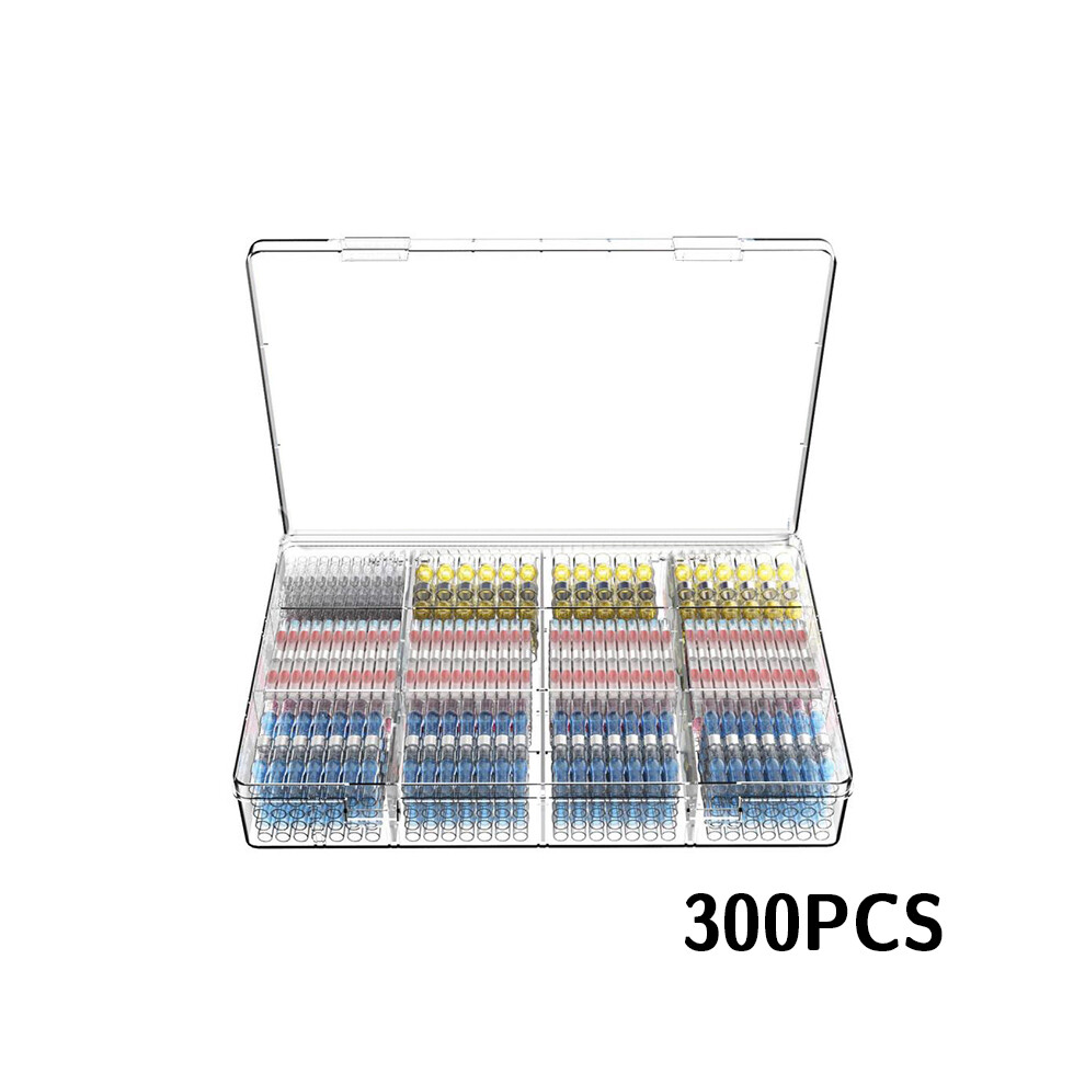 (300Pcs) 50/100/150/200/300Pcs Waterproof Solder Seal Sleeve Butt Wire Connectors Terminals Heat Shrink 110691330062