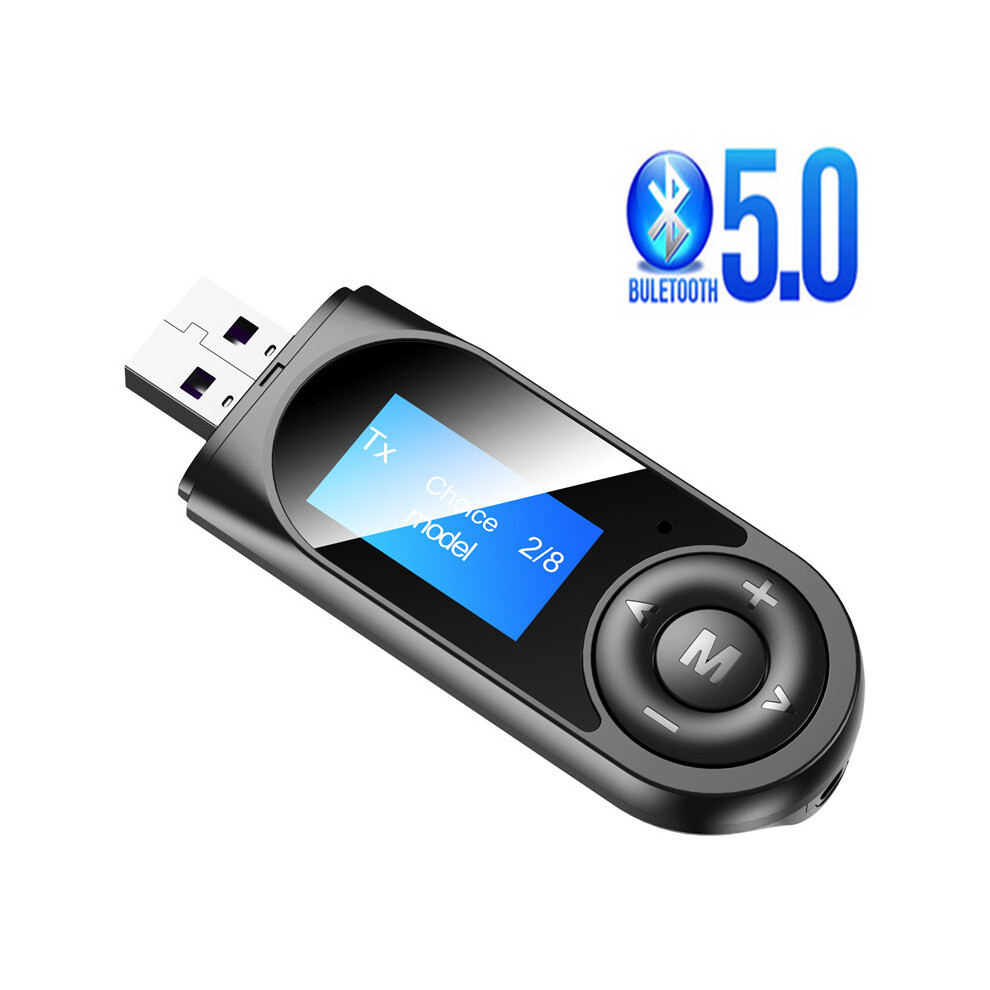 Bluetooth 5.0 Audio Receiver Transmitter Led Screen 3.5 Aux Stereo Usb Adapter 110691331908