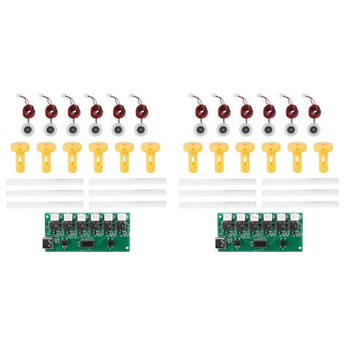 2X Type-C USB  Humidifier DIY Kits Mist Maker and Driver Circuit Board 6 Fogger Atomization Film Atomizer Sheet(B) 1