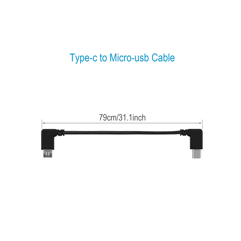 (Type-c to Micro USB Cable) Phone Tablet Data Cable Micro-USB Type-C Transmission Line For DJI FPV Flight Glasses V2