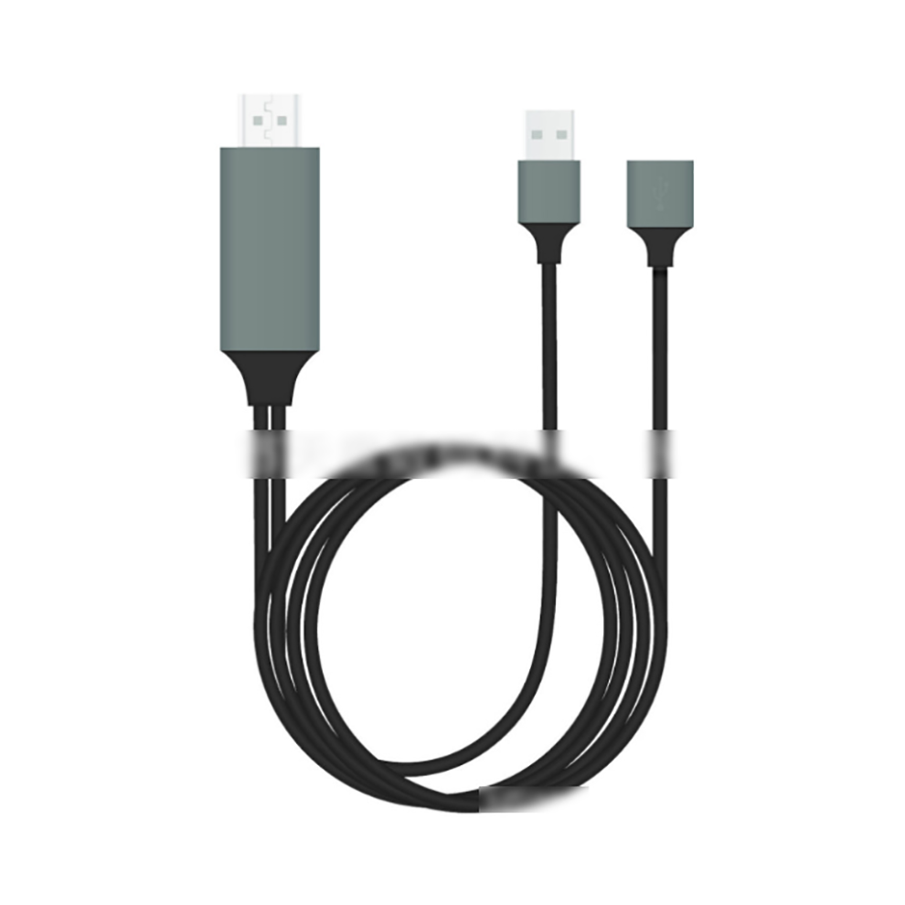 (Gray) 1080P Mhl Usb To Hdmi Cable Phone To Tv Hdtv Adapter For Iphone/Android/Samsung Gray 110691343079
