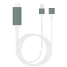 (white) 1080P MHL USB To HDMI Cable Phone To TV HDTV Adapter For iPhone/Android/Samsung