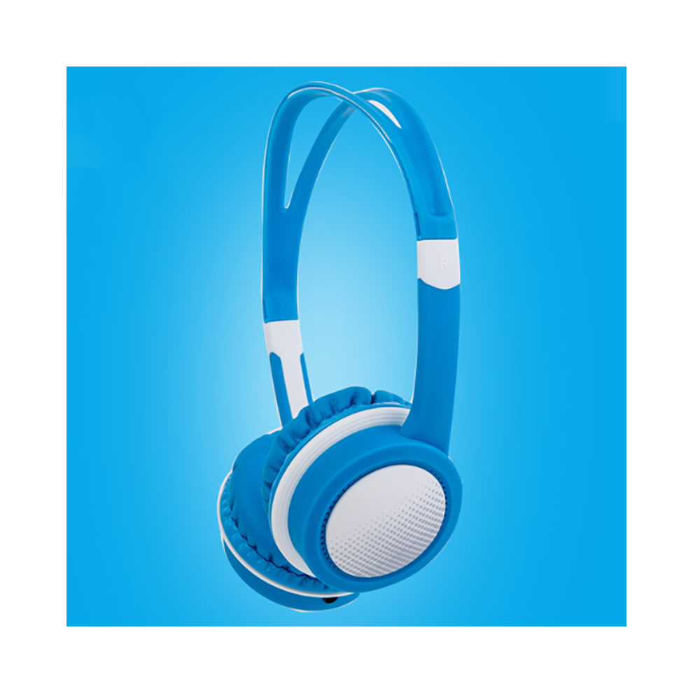 (Blue) Adjustable Wired Headsets Kids Headphones 3.5Mm Over Ear Earphone For Tablet Mp3 Blue 110691343666