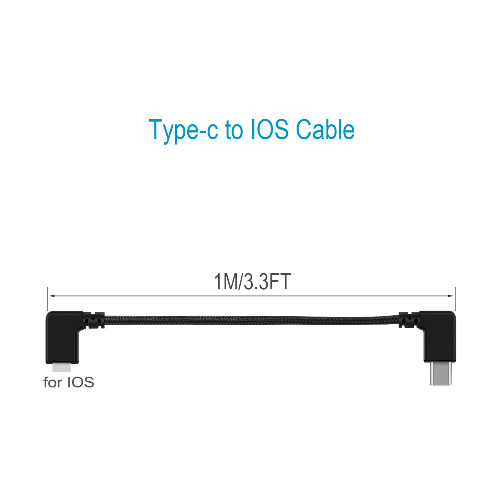 (Type-c to IOS Cable) Phone Tablet Data Cable Micro-USB Type-C Transmission Line For DJI FPV Flight Glasses V2