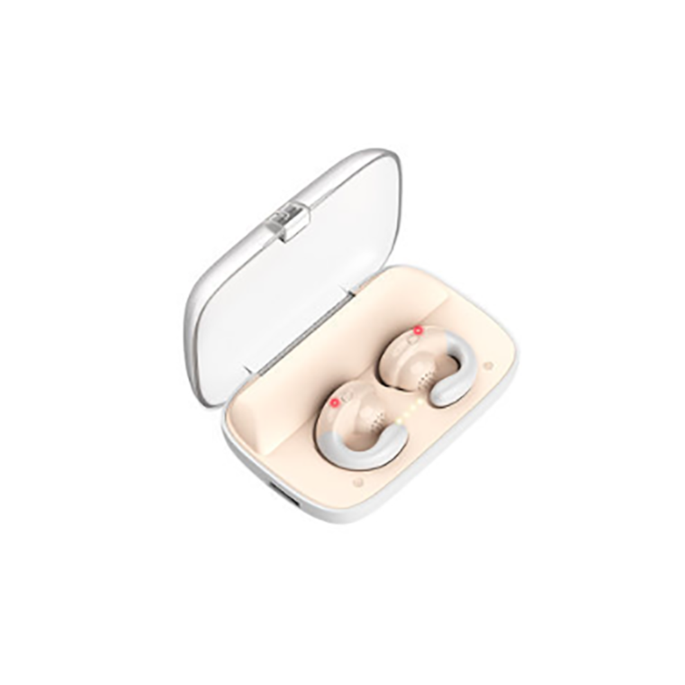 (Skin Color) S19 Bluetooth 5.0 Bone Conduction Tws Earphones With Charging Box Mini Headset Black/White/Red 110691343741