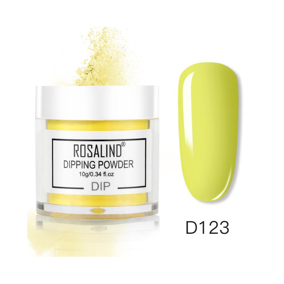 (D123) ROSALIND Nail Art Polish French Gradient Dipping Powder Manicure Glitter Pigment