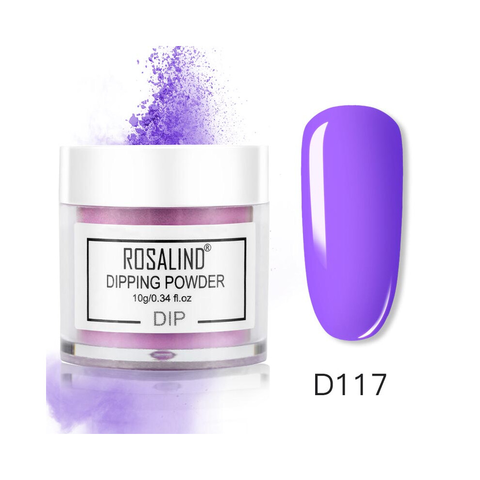 (D117) ROSALIND Nail Art Polish French Gradient Dipping Powder Manicure Glitter Pigment