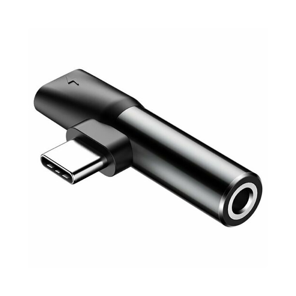 (Black) Baseus Usb Type-C To 3.5Mm Aux Jack Audio Headphones Adapter Charger Converter Black 110691346100