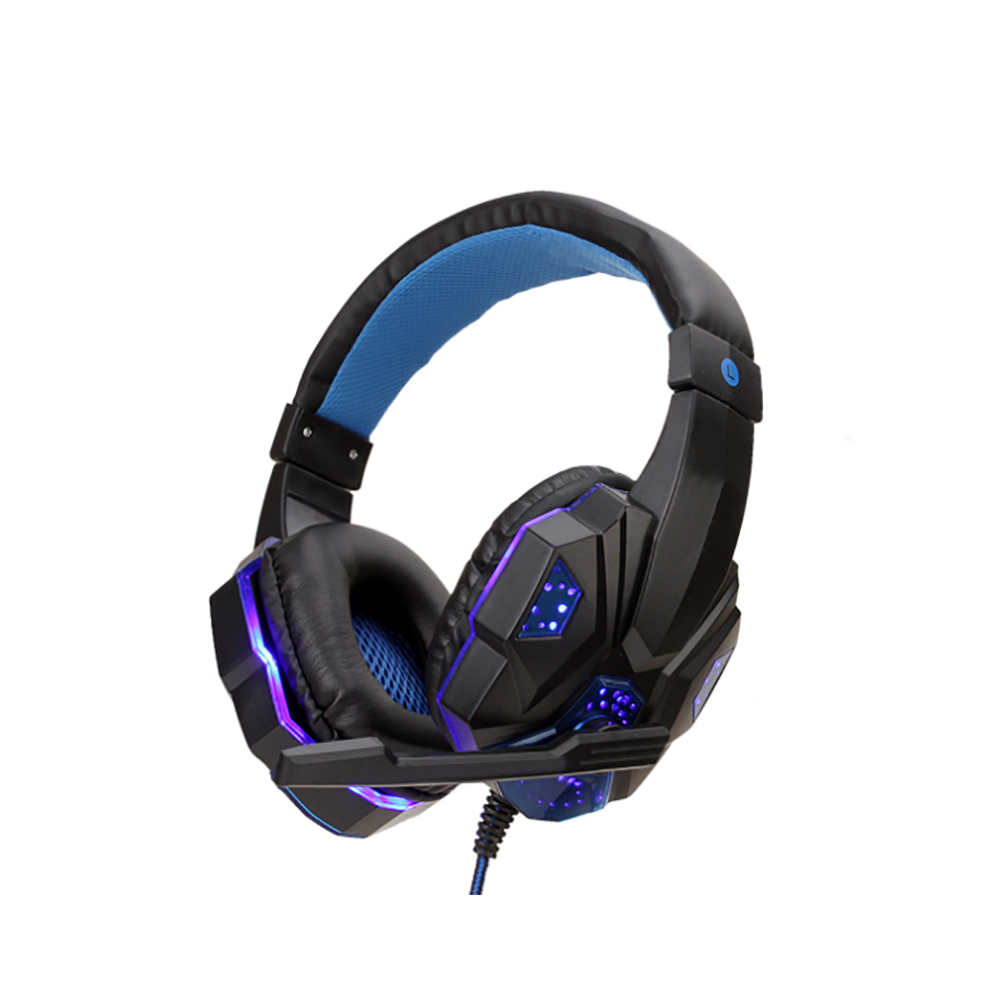 (Black) 3.5Mm Gaming Headset Mic Led Headphone Stereo Bass Surround For Pc Computer Black 110691343994
