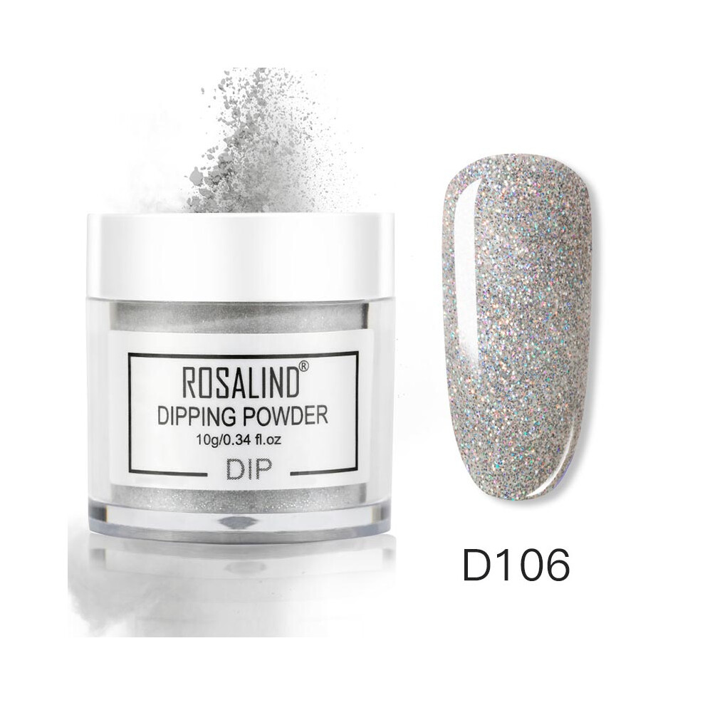 (D106) ROSALIND Nail Art Polish French Gradient Dipping Powder Manicure Glitter Pigment
