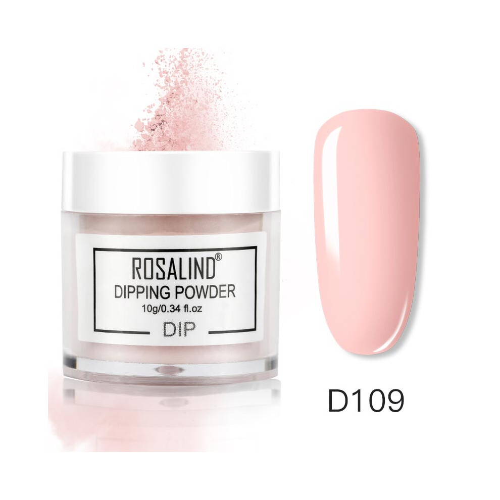 (D109) ROSALIND Nail Art Polish French Gradient Dipping Powder Manicure Glitter Pigment