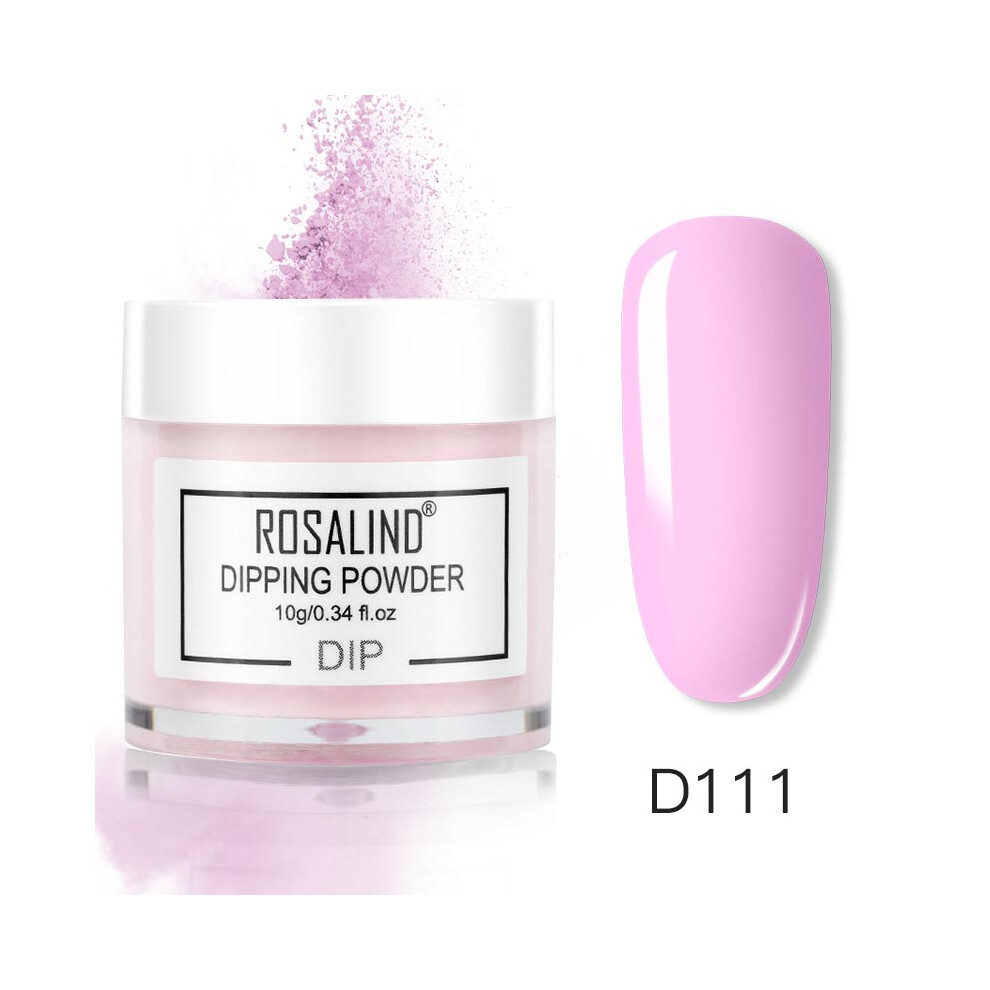 (D111) ROSALIND Nail Art Polish French Gradient Dipping Powder Manicure Glitter Pigment