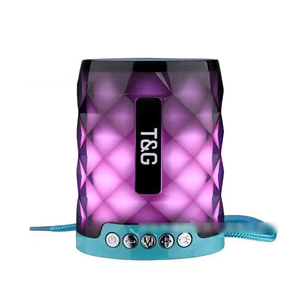( Blue) Bluetooth 4.2 Wireless Speaker Super Bass Rechargeable Usb/Tf/Fm Radio Portable Light/Blue 110691346513