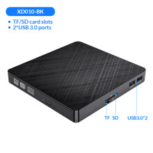 (XD010-BK) ORICO USB 3.0 External DVD Drive Portable CD/DVD-RW Writer Rewriter Burner Player Reader