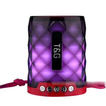 (red) Bluetooth 4.2 Wireless Speaker Super Bass Rechargeable USB/TF/FM Radio Portable