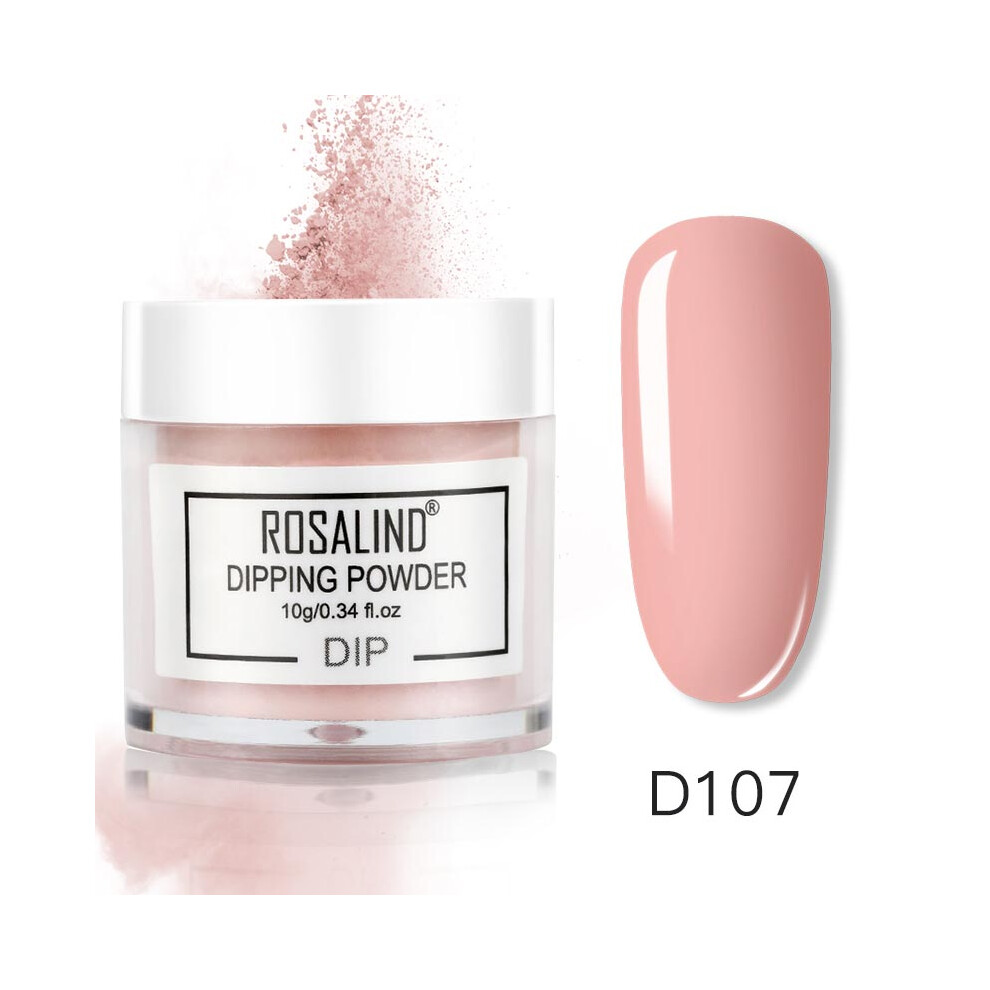 (D107) ROSALIND Nail Art Polish French Gradient Dipping Powder Manicure Glitter Pigment