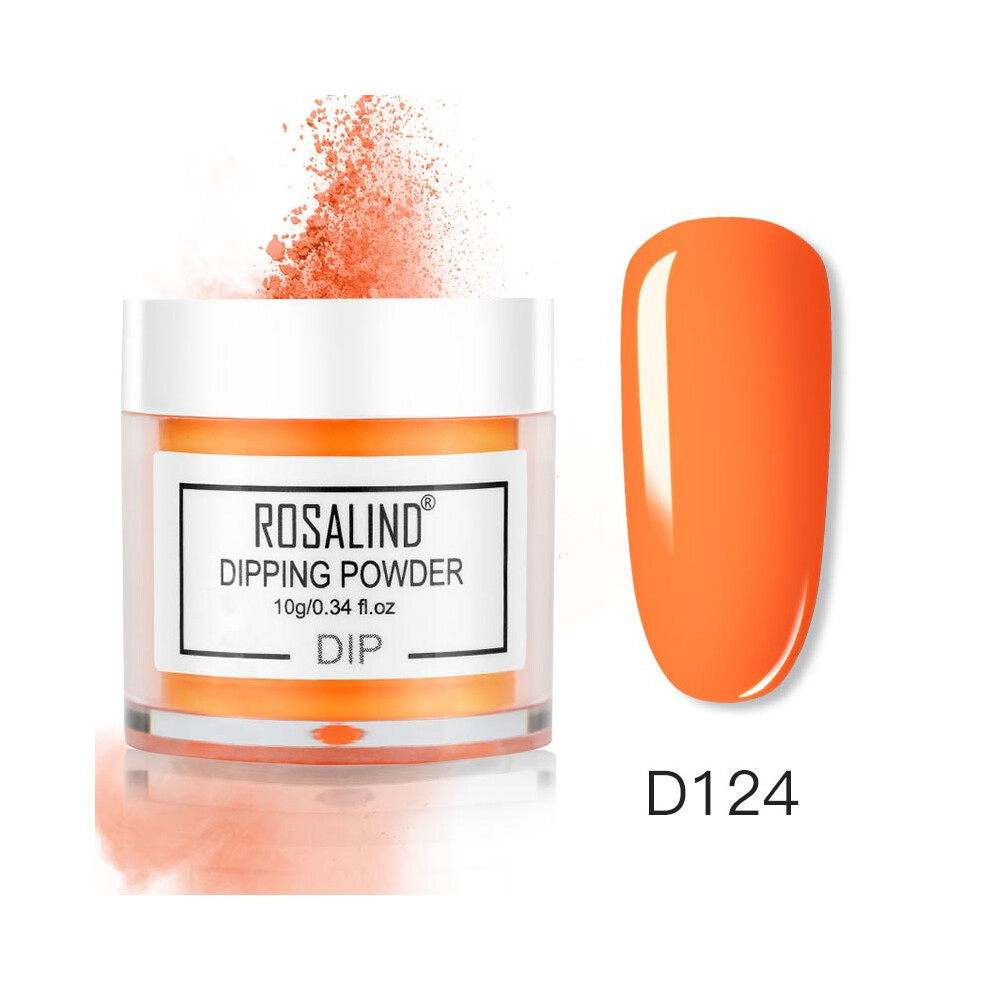 (D124) ROSALIND Nail Art Polish French Gradient Dipping Powder Manicure Glitter Pigment