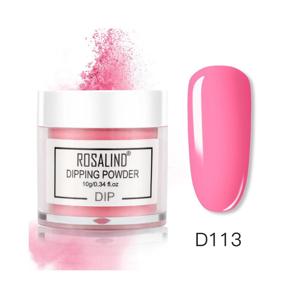 (D113) ROSALIND Nail Art Polish French Gradient Dipping Powder Manicure Glitter Pigment