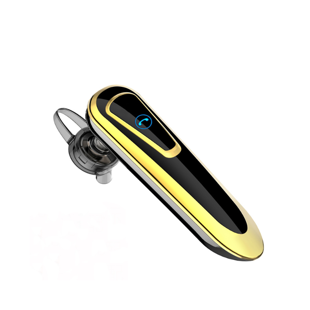 (Gold) Bluetooth 5.0 Wireless Earpiece Noise Cancelling Driving Trucker Headset Earbuds Gold 110691344311