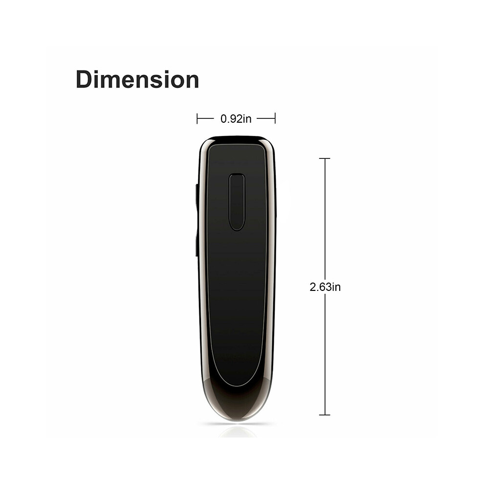 (Black) Bluetooth 5.0 Earpiece Stereo Noise Cancelling In Ear Headphone Driving Headset Black 110691343840