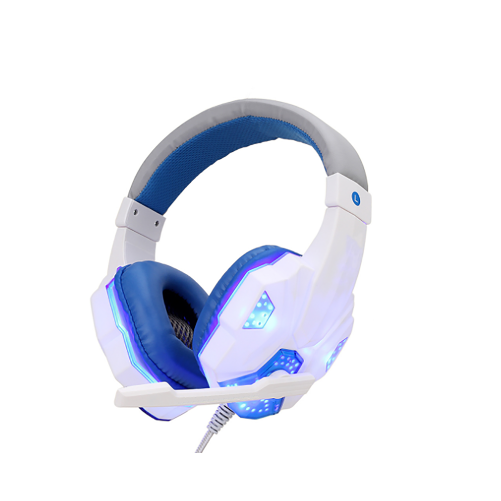 (White) 3.5Mm Gaming Headset Mic Led Headphone Stereo Bass Surround For Pc Computer White 110691344007