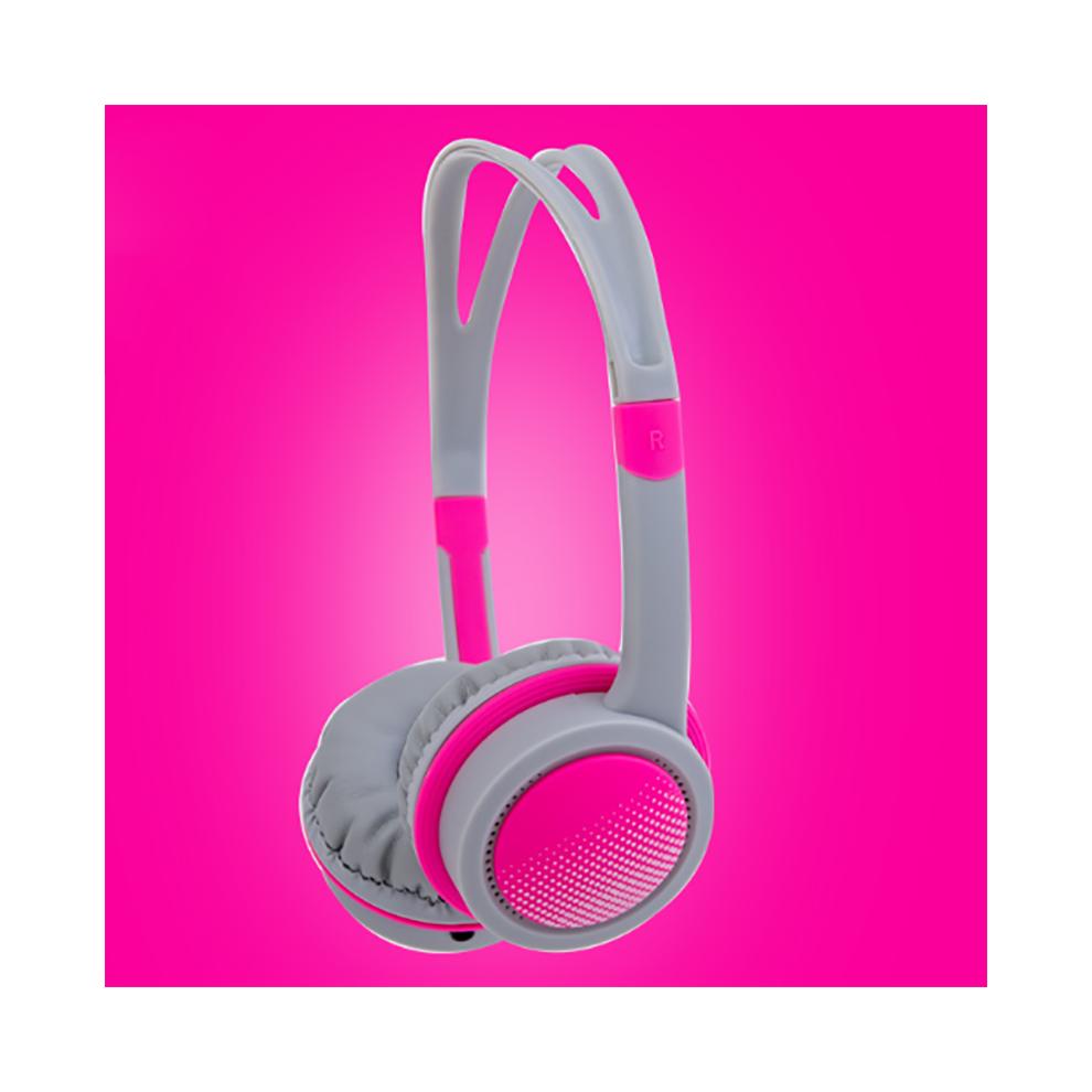 (Pink) Adjustable Wired Headsets Kids Headphones 3.5Mm Over Ear Earphone For Tablet Mp3 Pink 110691343642
