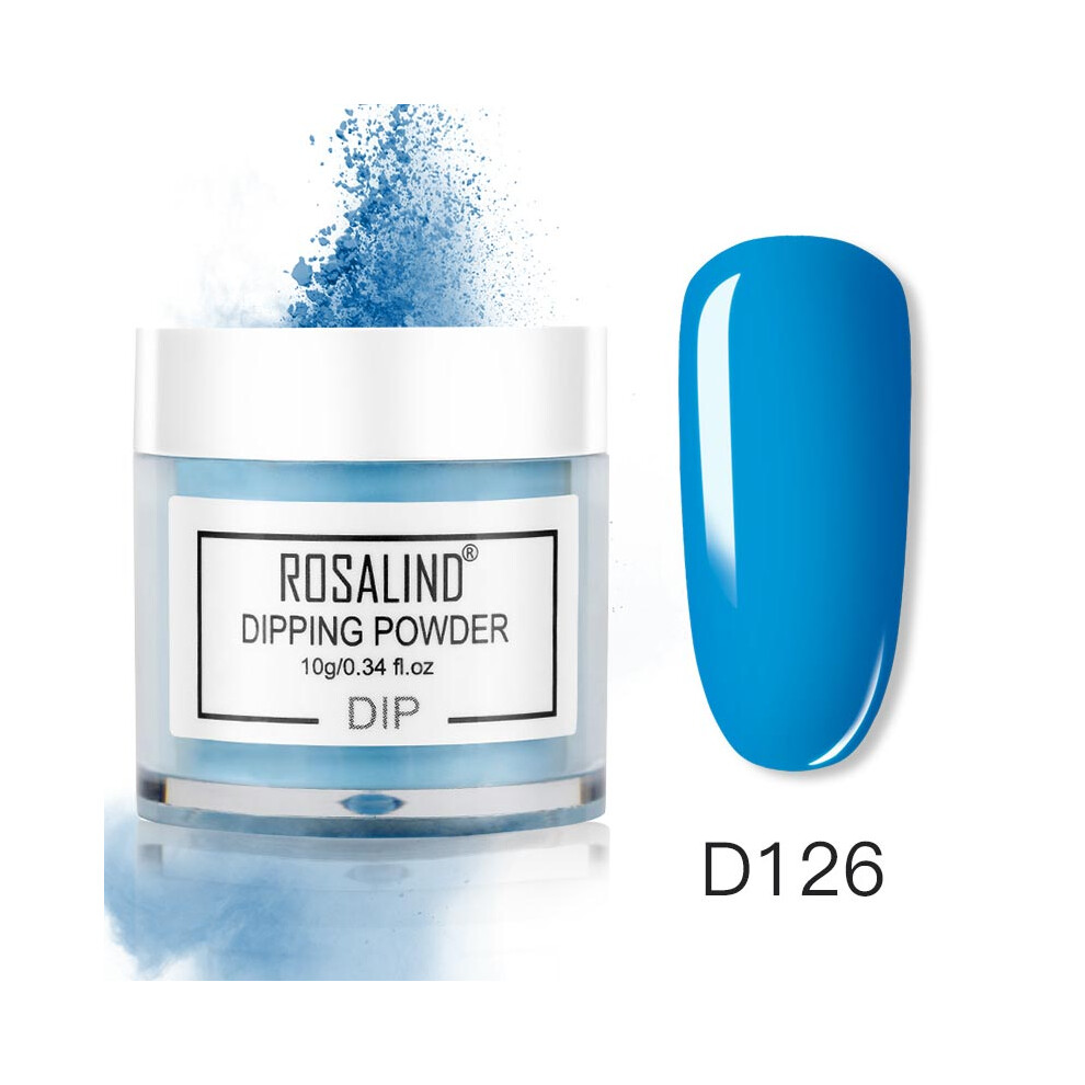 (D126) ROSALIND Nail Art Polish French Gradient Dipping Powder Manicure Glitter Pigment