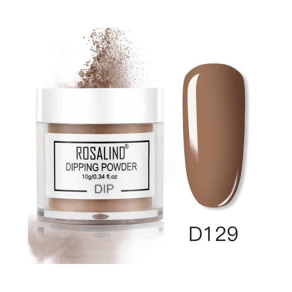 (D129) ROSALIND Nail Art Polish French Gradient Dipping Powder Manicure Glitter Pigment