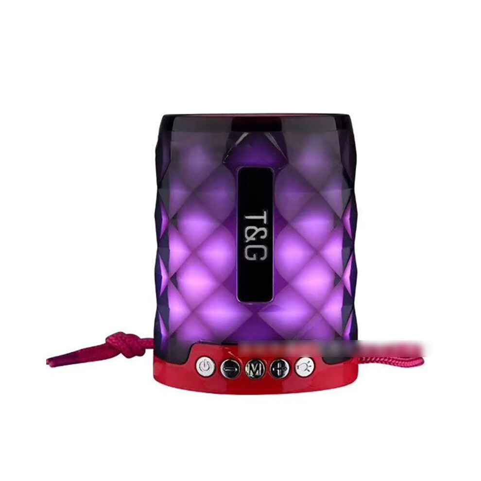 (Crimson) Bluetooth 4.2 Wireless Speaker Super Bass Rechargeable Usb/Tf/Fm Radio Portable 110691346520