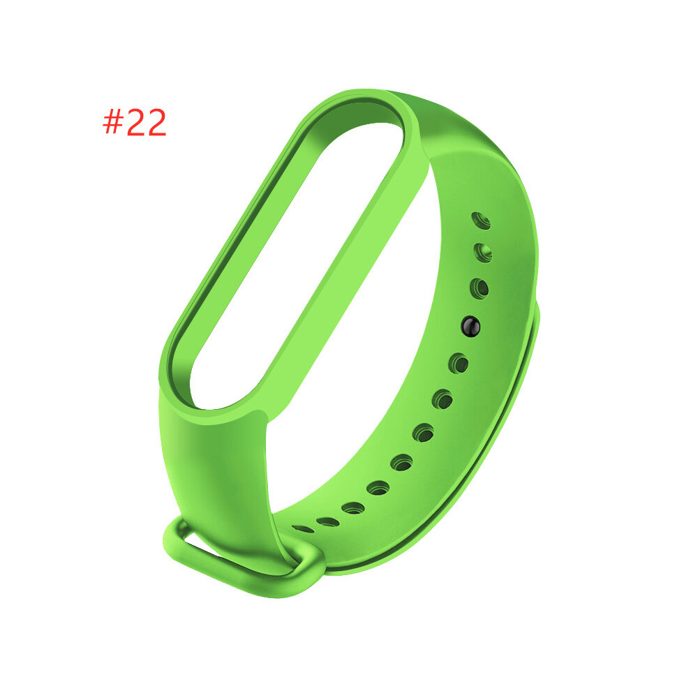 Light (#22) Silicone Replacement Wristband Bracelet Watchband For Xiaomi Mi Band 5 Miband