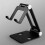 (Black) Universal Foldable Aluminum Desktop Holder Stand Bracket For iPhone iPad Tablet 1