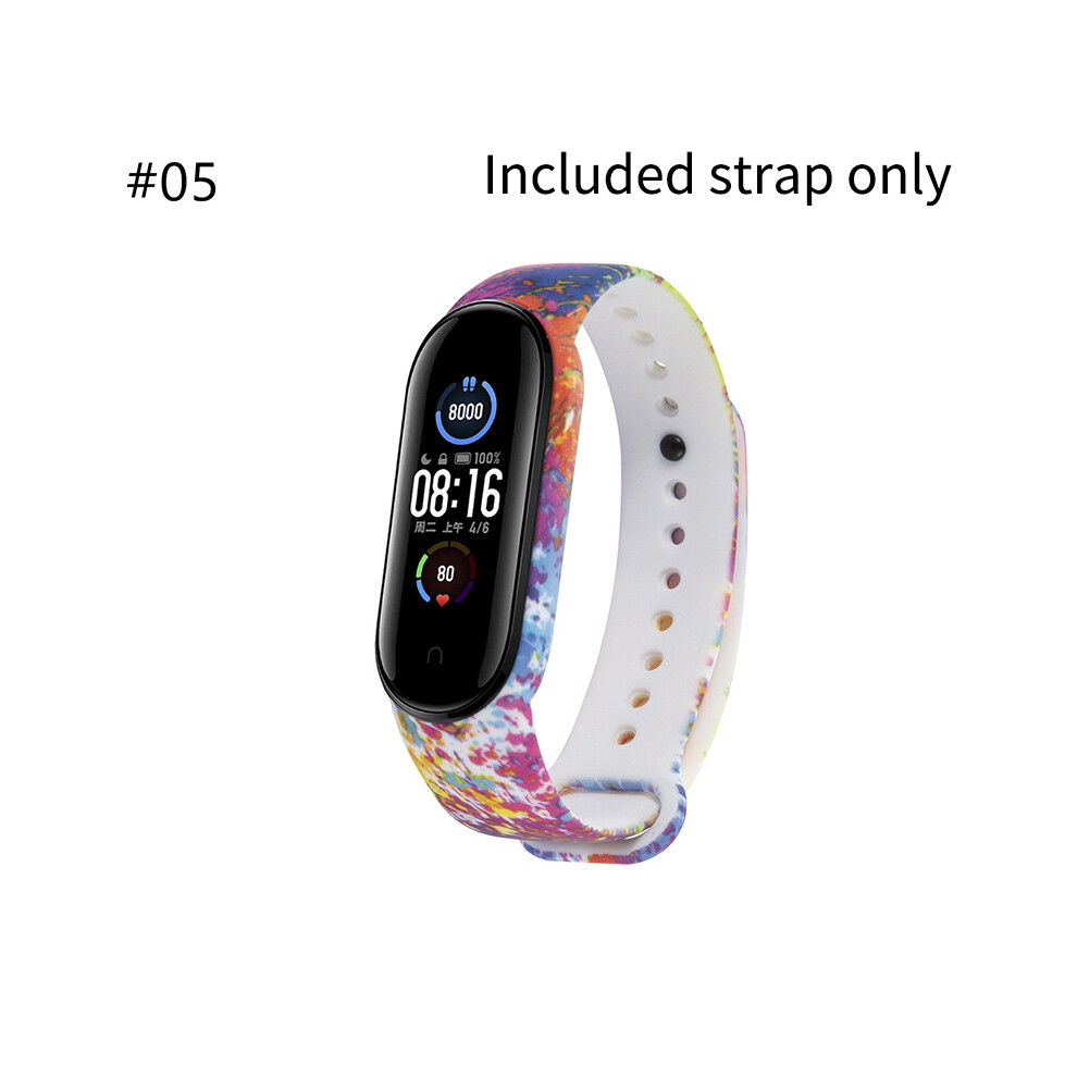 (#05) Colorful Printed Bracelet Wrist Strap For Xiaomi Mi Band 5 Sport Smart Watch 110691350442