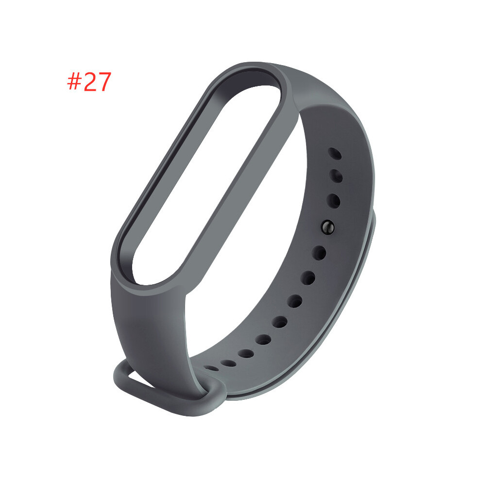 Light (#27) Silicone Replacement Wristband Bracelet Watchband For Xiaomi Mi Band 5 Miband