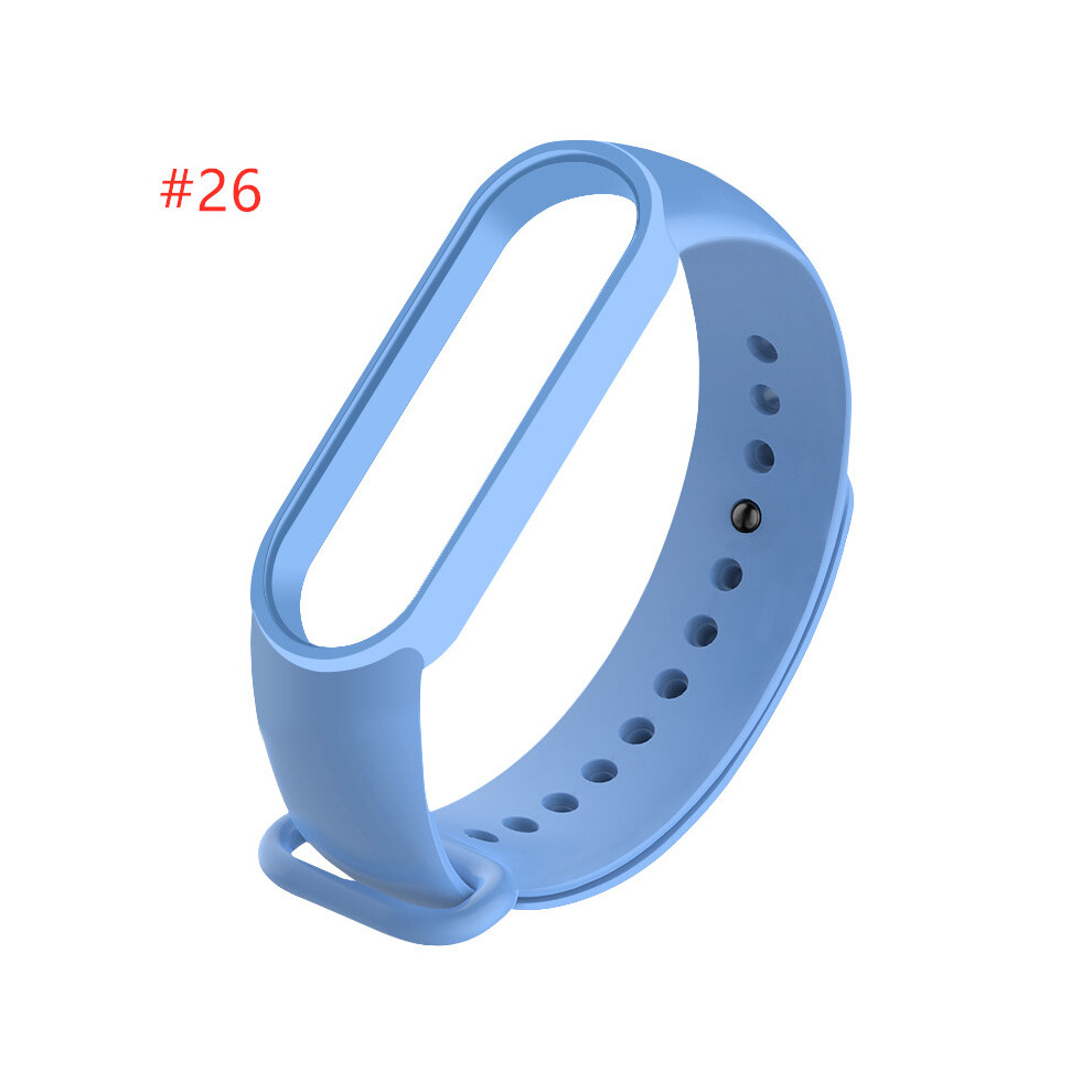Light (#26) Silicone Replacement Wristband Bracelet Watchband For Xiaomi Mi Band 5 Miband
