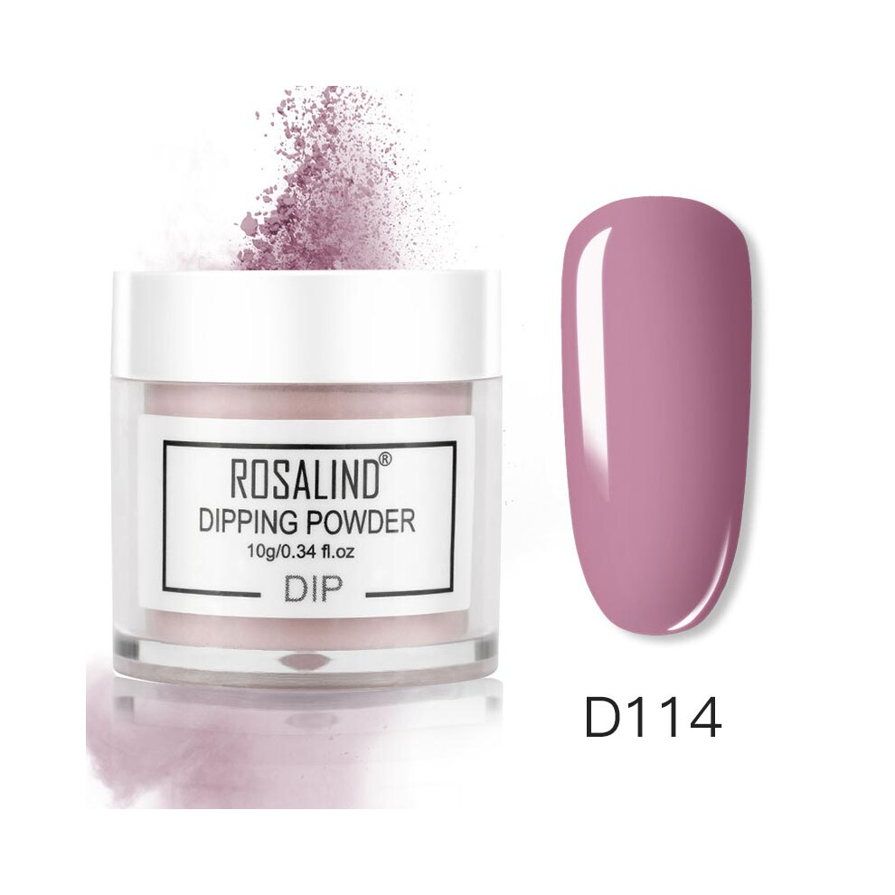 (D114) ROSALIND Nail Art Polish French Gradient Dipping Powder Manicure Glitter Pigment