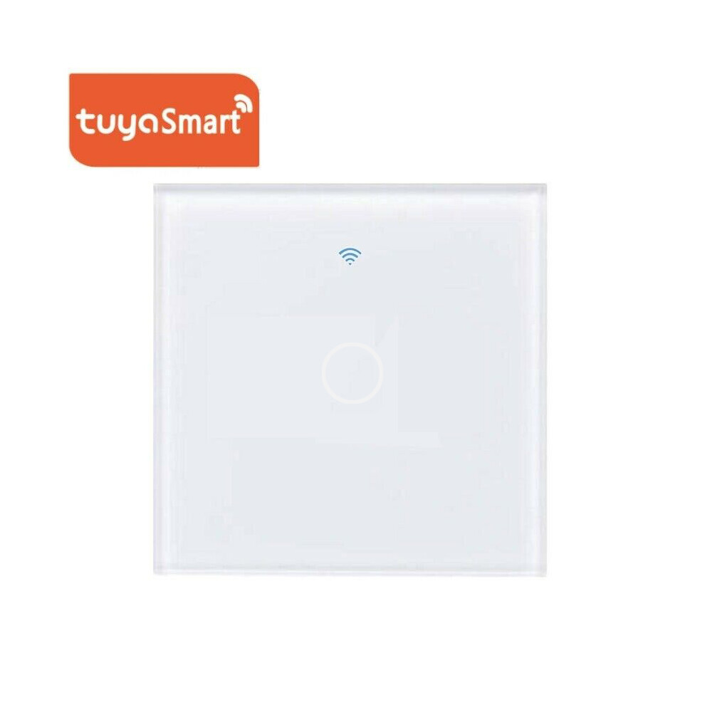 (Uk Eu 1Gang, ) No Neutral Wire Required 2.4Ghz Wifi Smart Switch Voice Remote Control For Alexa White 110691340559