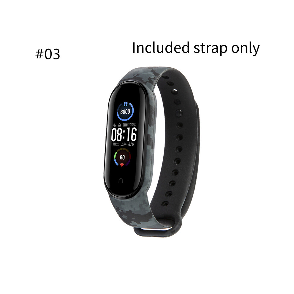 (#03) Colorful Printed Bracelet Wrist Strap For Xiaomi Mi Band 5 Sport Smart Watch 110691350428