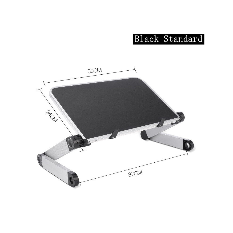 ( Standard) Aluminum Alloy Laptop Stand Foldable Adjustable Computer Notebook Table Stand Black 110691352378