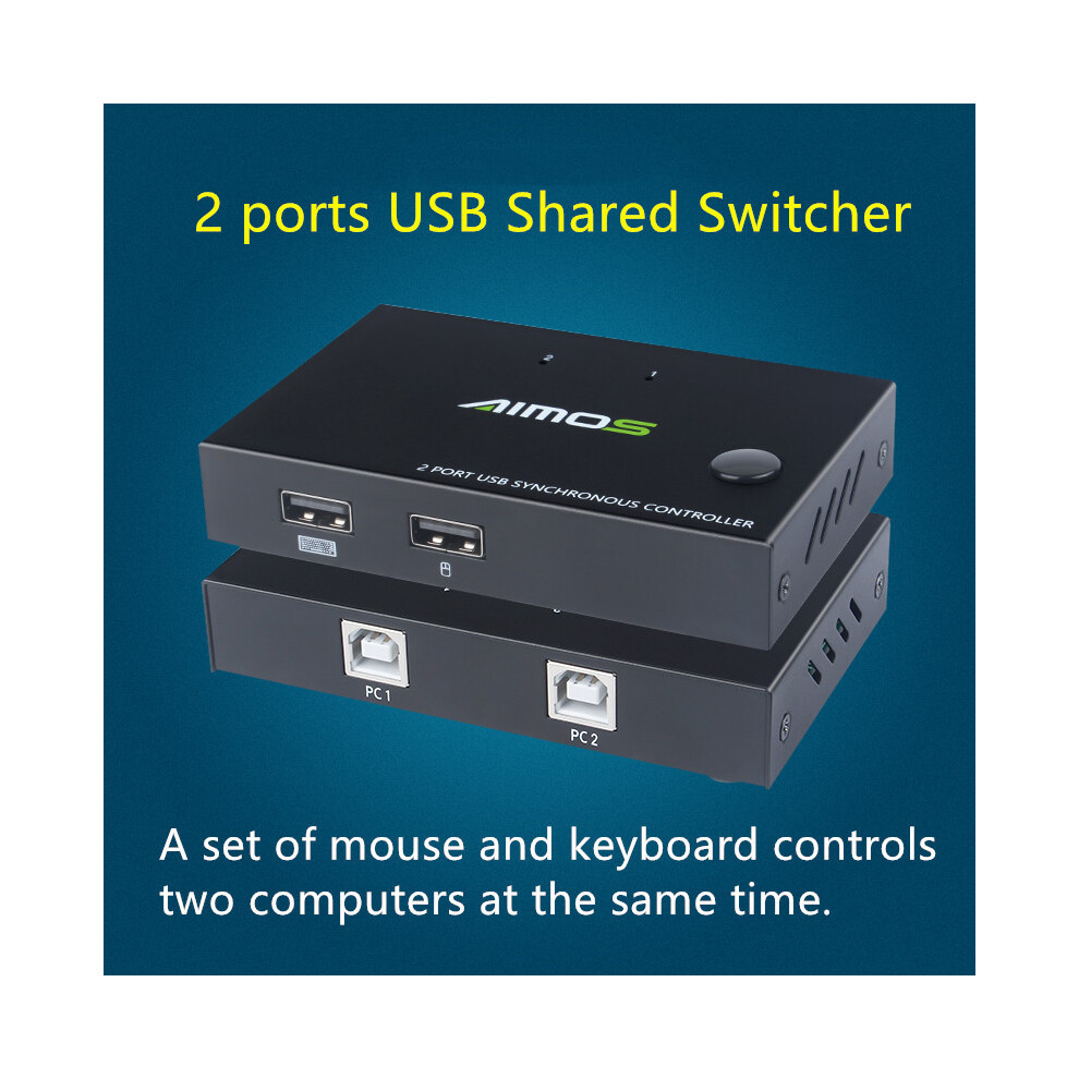 Usb 2.0 Switch Box Sharing Switcher Selector 2 Ports Adapter For Keyboard Mouse 110691352729