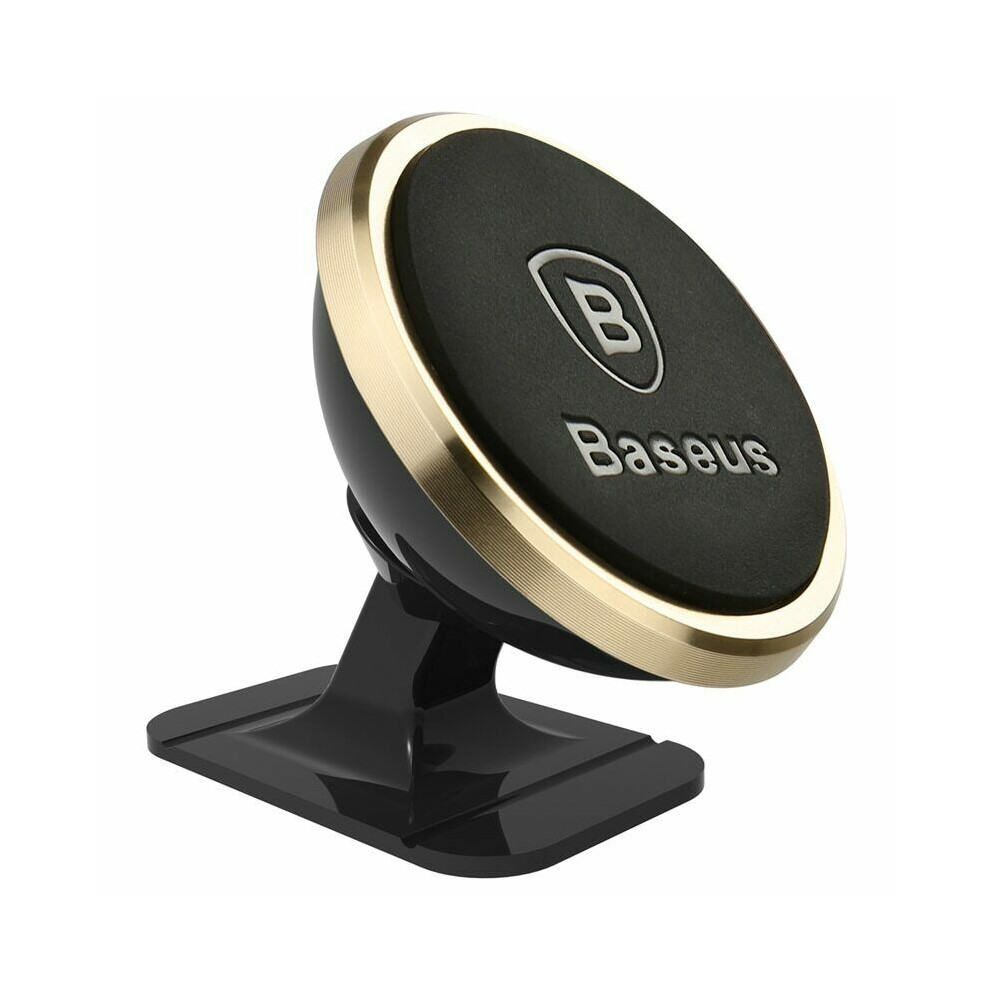 (Gold) Baseus Magnetic Car Mount Universal Dashboard Phone Holder Stand Desktop Compatible Gold 113121805871