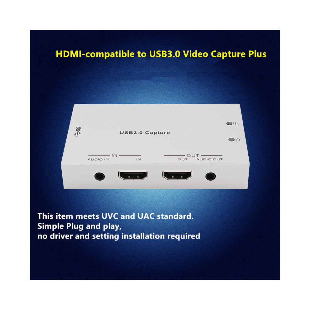 Hdmi-Compatible To Usb 3.0 Video Capture Card Dongle 4K 1080P Hd Game Live Streaming Broadcast Recorder Box For Ps4 110691352354