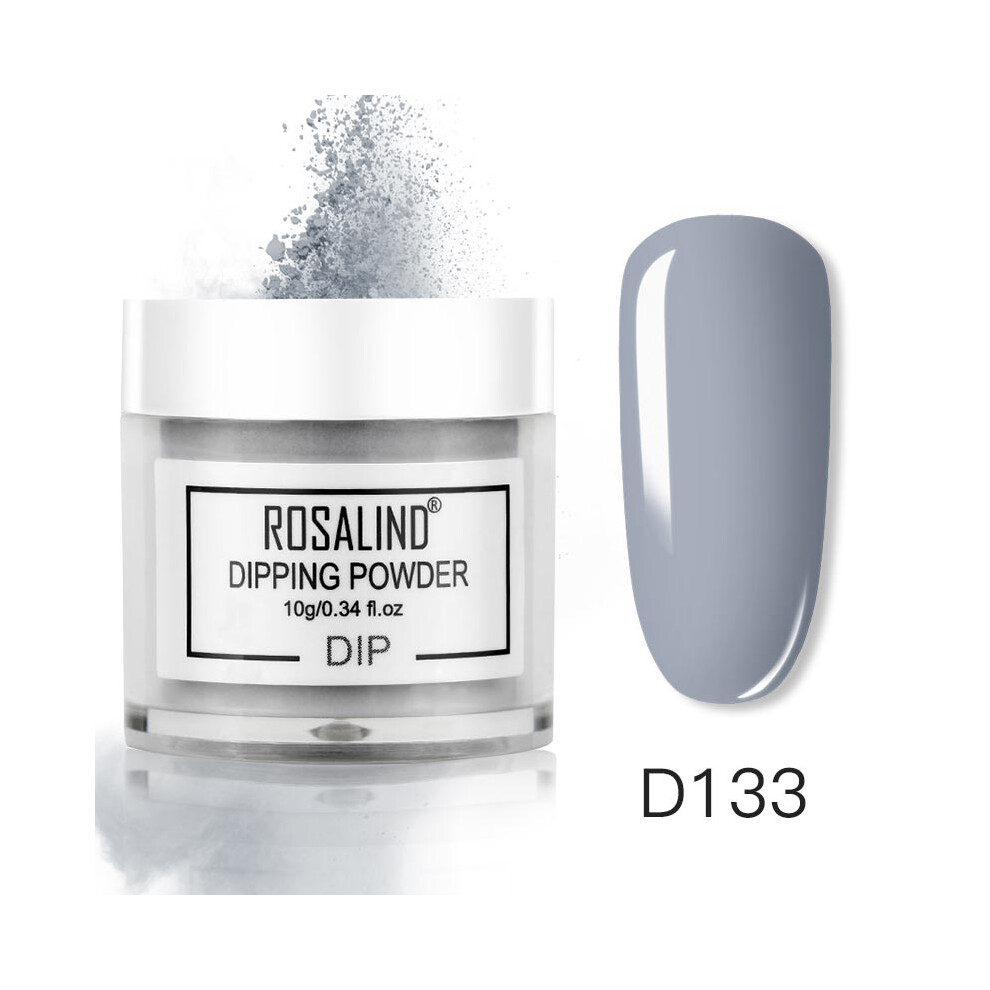 (D133) ROSALIND Nail Art Polish French Gradient Dipping Powder Manicure Glitter Pigment