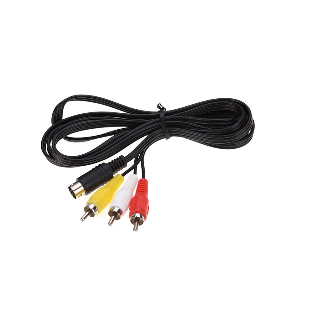 1.8M 9-Pin 3Rca Audio Video Av Cable Adapter Cord Wire For Sega Genesis 2 3 110691342973